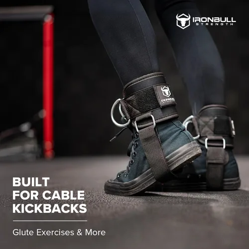 Miniatura 5 de Correa de tobillo Kickback para mujer para máquinas de cable y bandas de resistencia: gimnasio y entrenamiento en casa para extensiones de piernas