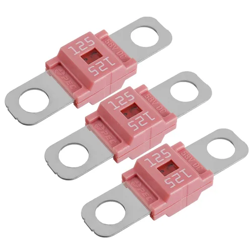 Fusible AMI/Midi 125A Fusible de alta corriente atornillado 125 amperios para automóviles, autobuses, camiones, caravanas, vehículos de construcción