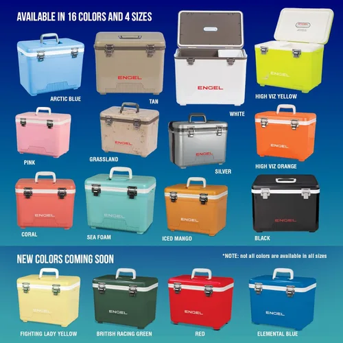 Miniatura 3 de Engel 13qt, refrigerador hermético, de secado al aire, Drybox y pequeña lonchera con carcasa dura para hombres y mujeres Rosa