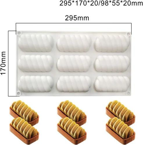 Miniatura 2 de Molde de silicona para hornear pasteles, moldes de jabón, moldes de silicona con forma de flor para postres franceses caseros para pastelería