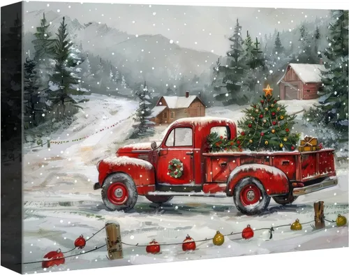 Miniatura 49 de Denozer - Arte de pared de muñeco de nieve de Navidad, impresiones artísticas sobre lienzo para dormitorio, sala de estar, decoración de pared