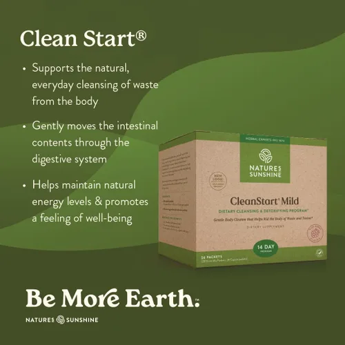 Miniatura 2 de Nature's Sunshine CleanStart Mild, 56 paquetes Potente desintoxicación a base de hierbas que apoya la limpieza natural y diaria de los desechos