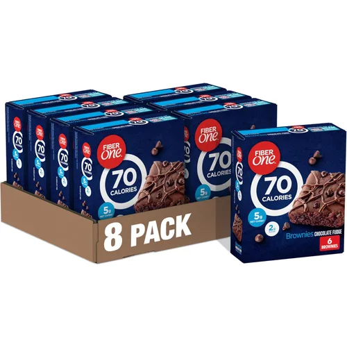 Miniatura 12 de Brownie barrita de 90 calorías, menta caramelo, mega paquete de 18 barras de fibra, 16 onzas, Fiber One
