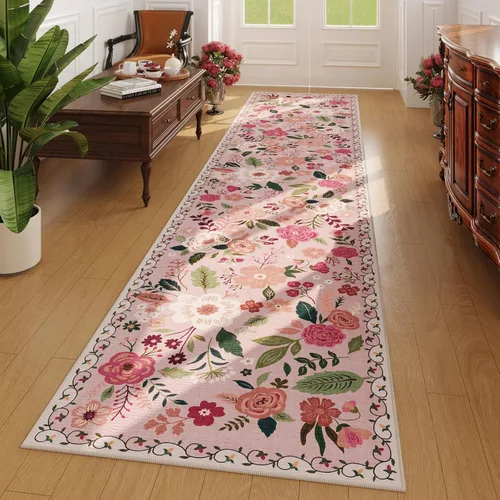 Miniatura 38 de Rugcomf Alfombra Pasillera para Pasillos Alfombra de Cocina Antideslizante 2'6'' x 8' Alfombras Pasilleras Lavables con Respaldo de Goma Alfombra