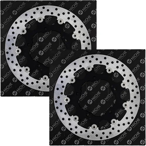 Miniatura 2 de NICHE Juego de rotor de freno delantero para Suzuki Vstrom 1000 650 Katana 650 GSXS750 GSX1250FA 59210-31J00 59210-44G11