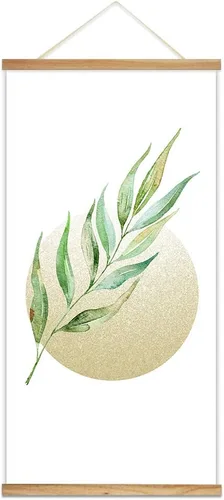 Miniatura 7 de wall26 - Póster colgante con marcos de madera - Cumbre de montaña en la niebla - Arte decorativo de pared listo para colgar - 18 x 36 pulgadas