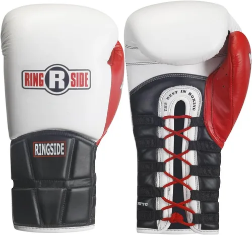 Miniatura 2 de Ringside Guantes de entrenamiento de boxeo con tecnología IMF de encaje Negro