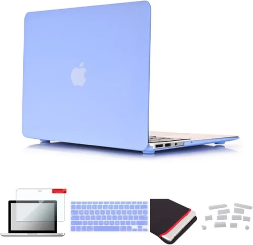 Miniatura 51 de Pack 5 en 1 de carcasa para MacBook Air, de Se7enline, de plástico duro, tacto suave, con protector de teclado de silicón, protector de pantalla