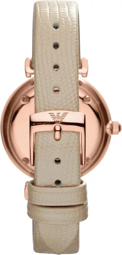 Miniatura 3 de Emporio Armani - Reloj de vestir de dos manecillas de acero inoxidable para mujer, Relojes de moda, Beige