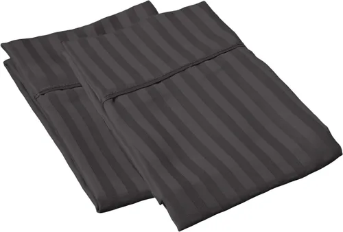 Miniatura 5 de Fundas de almohada de algodón peinado de 600 hilos (paquete de 2) tamaño Queen de 20.0 x 30.0 in, color rosa claro liso Rosa Claro (Sólido)