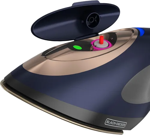 Miniatura 8 de BLACK+DECKER Press & Steam - Plancha y vaporizador 2 en 1, 180% más vapor y tecnología de una temperatura, suela de cerámica, seguro en todos