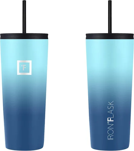 Miniatura 3 de IRON °FLASK Taza clásica - Botella de agua de acero inoxidable aislada al vacío, de doble pared, taza para beber, taza de viaje aislada