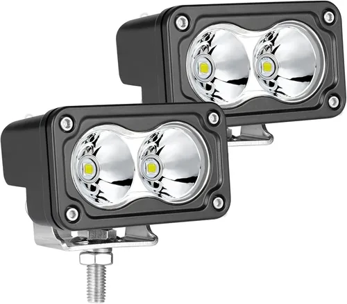Miniatura 19 de Cápsulas LED ámbar, 2 unidades de luz de conducción de 40 W y 3 pulgadas, luz antiniebla ámbar, impermeable, para parachoques todoterreno, cubo