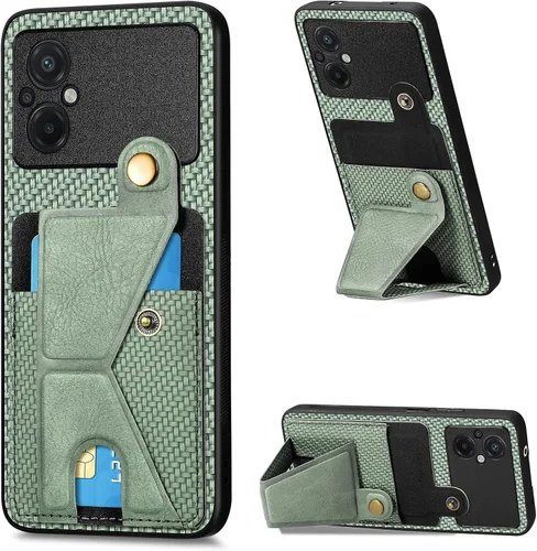 Miniatura 11 de Funda para Xiaomi Poco M5s 4G, Funda para Redmi Note 10 4G / Note 10S 4G / Note 11 SE (India) Funda de cuero PU ranuras para tarjetas Soporte