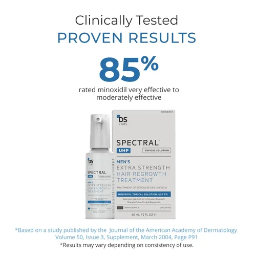Miniatura 5 de DS Labs Spectral.UHP - Suero de densidad capilar al 5%, fórmula tópica extra fuerte para cabello de aspecto más grueso, se dirige al adelgazamiento