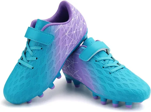 Miniatura 7 de Brooman - Tacos de fútbol para niños y niñas, zapatos deportivos con tacos para usar al aire libre