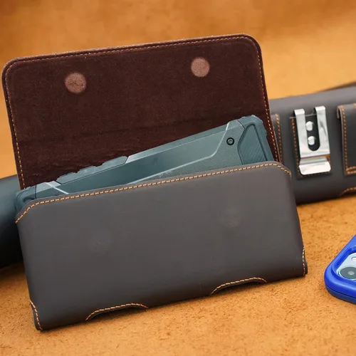 Miniatura 8 de BECPLT Funda de cuero genuino para teléfono con clip para cinturón para iPhone 17 Pro Max 16 Pro Max 15 Pro Max 15 Plus 14/13/12 Pro Max Galaxy S25+