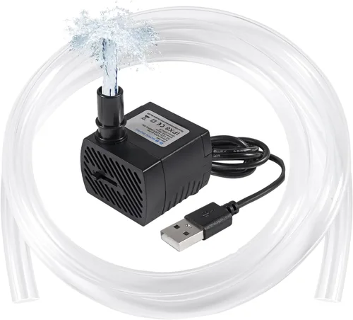Miniatura 10 de DIANN 2 unids mini bomba de agua DC 5V bomba sumergible USB pequeña fuente bomba 3W para acuarios pecera acuario fuente de flujo ajustable