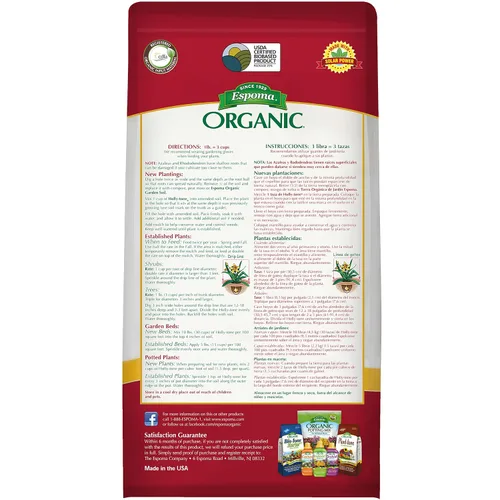 Miniatura 2 de Espoma Alimento orgánico para plantas de hoja perenne y azalea; bolsa de 4 libras; el fertilizante orgánico original y mejor para todas las plantas