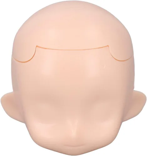 Miniatura 6 de Cabeza de muñeca en blanco, cabeza de muñeca articulada de silicona de repuesto, exquisita para muñeca articulada de bola de 1/12 (blanco normal)