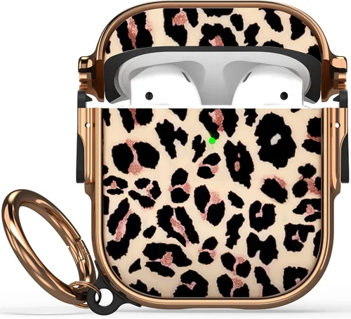 Miniatura 30 de Maxjoy Funda para AirPods 3 con cerradura, bonita funda protectora rígida para AirPod 3 de tercera generación para mujeres y hombres con llavero