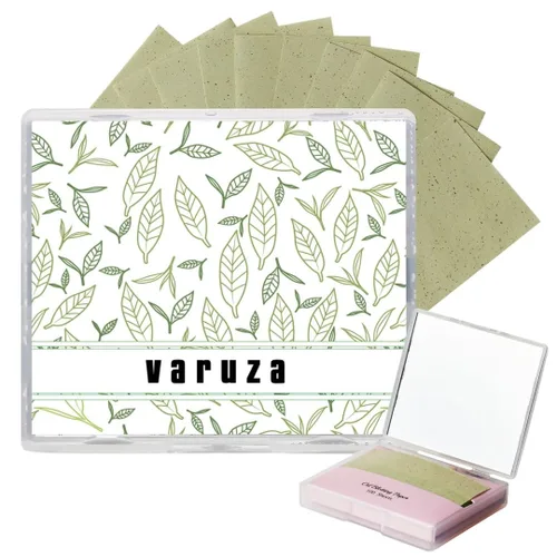 Miniatura 12 de [100 unidades + estuche de espejo] Hojas de secado de aceite de carbón de bambú natural para cara coreana con estuche de espejo