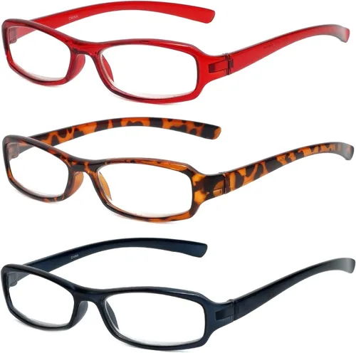 Miniatura 7 de Calabria 8034 - Lentes de lectura de diseñador para mujer, con bisagra de resorte, lectores de potencia individuales, sin distorsiones, ligeros