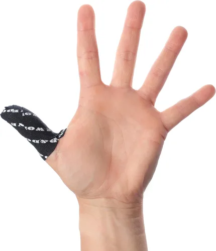 Miniatura 2 de WOD&DONE Cinta de protección de pulgar atlética precortada de 2 pulgadas para levantamiento de pesas olímpico de fitness funcional Negro