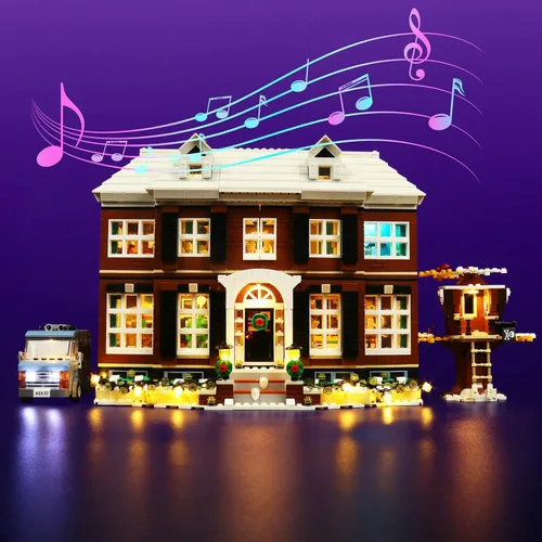 Miniatura 2 de VONADO Kit de luz LED compatible con el juego Lego Home Alone - Versión musical