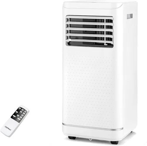 KOTEK Aire acondicionado portátil para habitación de hasta 250 pies cuadrados, unidad de CA 3 en 1 de 8000 BTU para dormitorio con Blanco-8000BTU