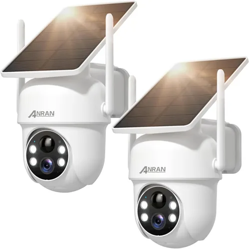 Miniatura 7 de ANRAN Cámara de seguridad solar celular 4G LTE inalámbrica para exteriores, sin WiFi 2K, visión nocturna a color, vista en vivo de 360°, sensor