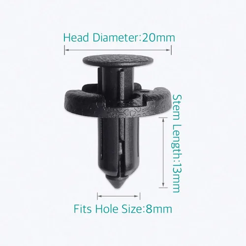 Miniatura 2 de Lantee 20 piezas 11296-AG000 de parachoques y radiador clips de empuje para Nissan Altima Titan Versa Murano y apto para Infiniti FX35 FX37 FX45