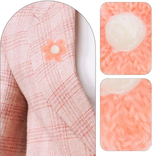 Miniatura 8 de EXCEART 10 parches de flores para planchar con bonitos bordados, para coser en flores, parches de bordado con apliques florales para ropa, bolsas