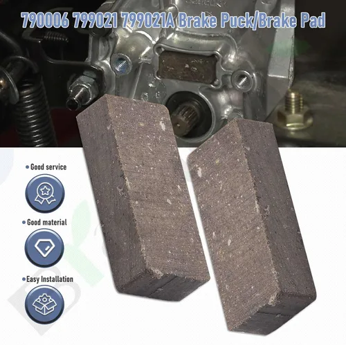 Miniatura 6 de 790006 799021 799021A Disco de freno/Pastilla de freno, compatible con Craftsman/Poulan/Husqvarna 790006, 799021, 120961X, 532120961, para MTD