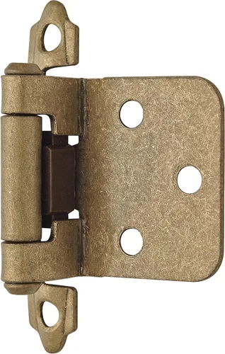 Miniatura 3 de Amerock Bisagra cierre automático montaje Variable revestimiento Bisagra Set, 2 paquetes, BP3429BB