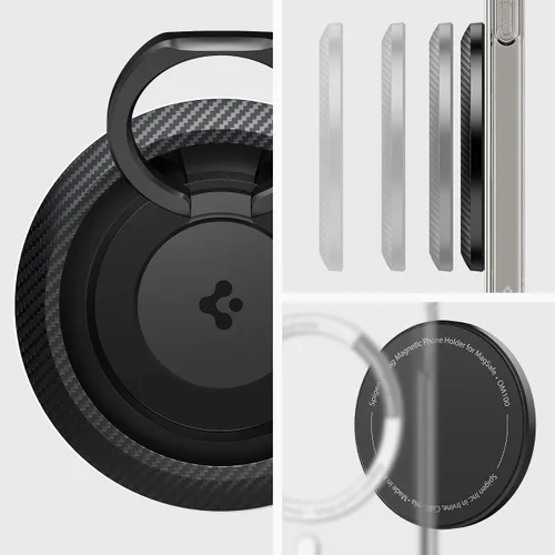 Miniatura 3 de Spigen para MagSafe Soporte de Agarre para Teléfono, Anillo O-Mag (MagFit) Compatible con iPhone 17/16/15/14/13/12 Air/Pro/Pro Max, Pixel 10 Series