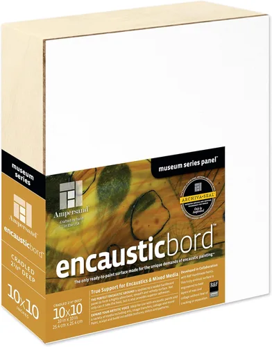 Miniatura 37 de Ampersand Art Supply Panel de pintura de madera: Serie Museo Encausticbord, 7/8 pulgadas de profundidad, 8 "x 10" Profundidad de 7/8 pulgadas