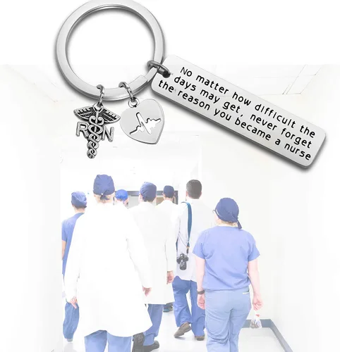 Miniatura 7 de FUSTMW Regalo para enfermera, llavero de enfermería, regalo de graduación, joyería médica, regalo inspirador para enfermeras