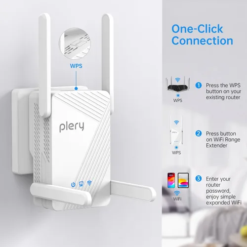 Miniatura 8 de Amplificador de señal WiFi 7 para el hogar Extensor de Internet WiFi Booster cubre hasta 10,000 pies cuadrados Repetidor WiFi de alta velocidad