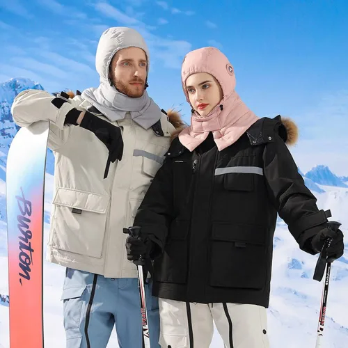Miniatura 6 de CURELIX Guantes de invierno Guantes de esquí forros para hombres y mujeres, finos y ligeros para clima frío, guantes con diseño de dedo abatible