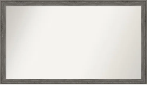 Miniatura 357 de Amanti Art Espejo personalizado, espejo de baño gris plomo a rayas, espejo de pared o espejo de tocador de baño sobre el fregadero