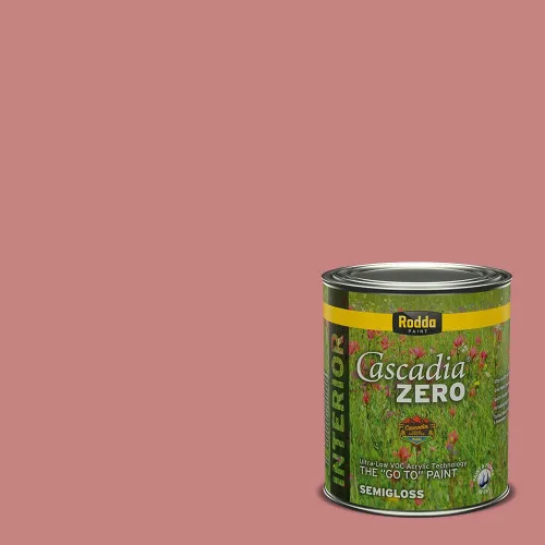 Miniatura 193 de Rodda Paint CASCADIA ZERO - Pintura satinada e imprimación para interiores en uno, 1 galón, Lady Flower Flor de señora