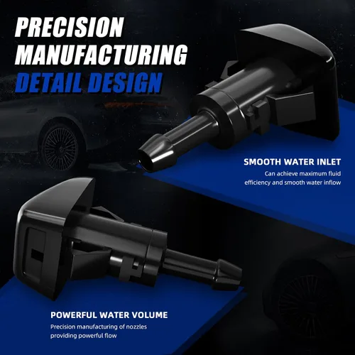 Miniatura 5 de Kit de boquillas de repuesto para limpiaparabrisas Ram 1500 11-17, Dodge, Jeep, Chrysler, kit de manguera de boquilla para limpiaparabrisas