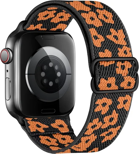 Miniatura 48 de Correas elásticas de nailon compatibles con Apple Watch de 1.496 pulgadas, 1.575 pulgadas, 1.614 pulgadas, 1.654 pulgadas, 1.732 pulgadas, 1.732