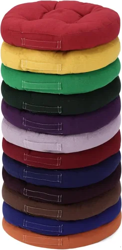 Miniatura 6 de Gerrii 12 cojines de suelo para aula con asas, cojines flexibles para asiento de suelo, almohadas para sillas escolares en casa, escuela, aula