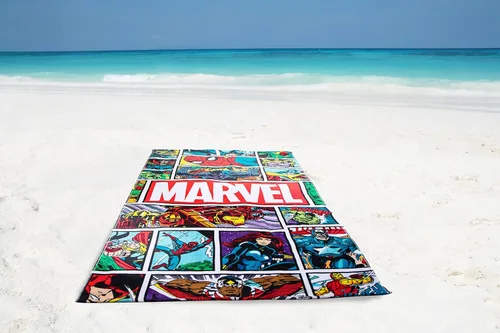 Miniatura 7 de Jay Franco Marvel Comics - Toalla grande para baño/piscina/playa para niños, estilo vintage de cómic, toalla de algodón súper suave y absorbente