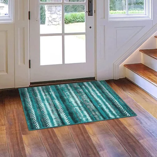 Miniatura 12 de GlowSol Alfombra de pasillo lavable de 2 x 6 pies, antideslizante, suave, alfombra de baño que no se desprende, alfombra de interior de pelo bajo