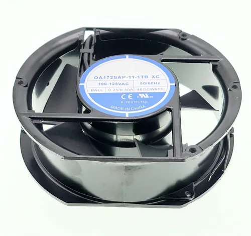 Miniatura 5 de Nuevo ventilador de refrigeración para OA172SAP-11-1TB XC AC100-125V 0.35/.040A 46/50W 50/60Hz 2-Wire 17CM Tamaño: 6.772x5.906x2.008 in.