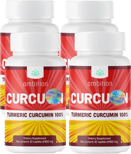 Curcumina cúrcuma Curcuyin Suplementos de curcuyina, 850 mg, 30 comprimidos. (4, 4 unidades)