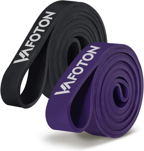 VAFOTON Bandas de asistencia para dominadas, banda de resistencia de látex para entrenamiento de fuerza, calentamiento, estiramiento, construcción